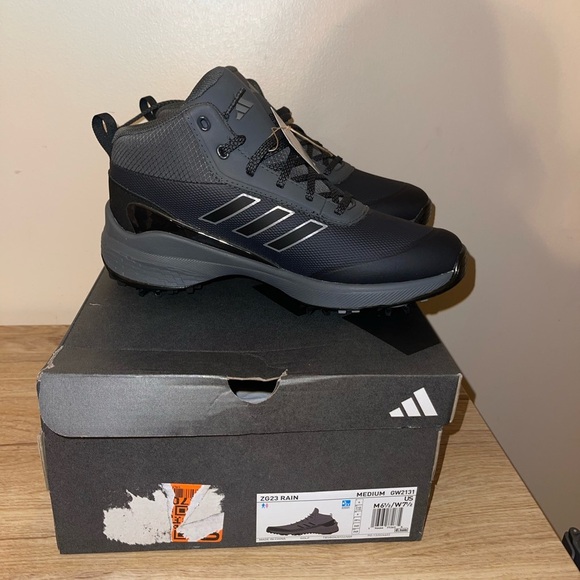 Adidas ZG23 RAIN.RDY GOLF 'GREY BLACK' - Picture 1 of 3